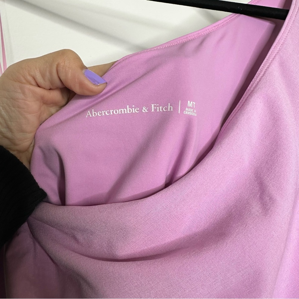 Abercrombie & Fitch One-Shoulder Traveler Activewear Mini Dress in Purple - Picture 5 of 8